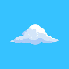 Huge cloud in sky. Fresh air, fluffy, overcast. Can be used for topics like weather, summer, nature