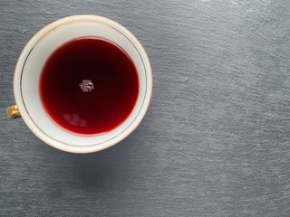 A cup of tea on the table