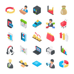 Business Flat Icons Collection 