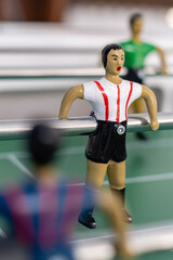 foosball metal players, Mallorca, Balearic Islands, Spain