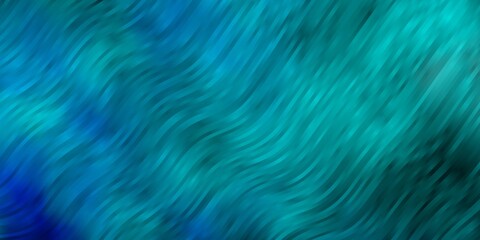 Light BLUE vector background with wry lines. Abstract illustration with gradient bows. Template for cellphones.
