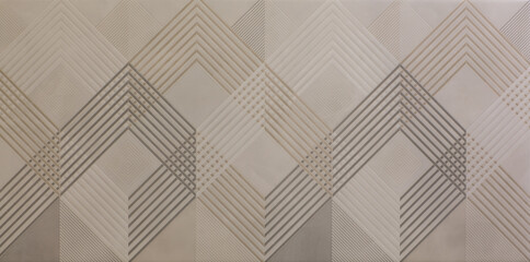 ceramic kitchen tile, abstract geometric mosaic brown pattern