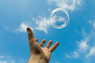 bubble on the sky