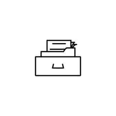 File Cabinet Icon Vector Design Template