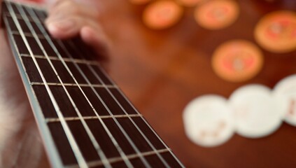 man playing guitar