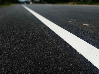 Traffic line color white in Thailand