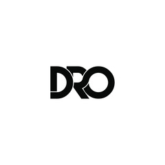 dro letter original monogram logo design