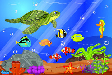 sea turtle swimming in water world ocean days