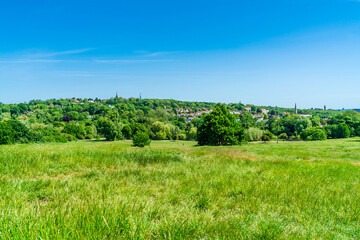 Parliament Hill in the south-east corner of Hampstead Heath, London UK