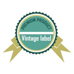 Vintage label