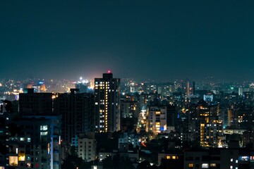 Obraz na płótnie Canvas Cityscape at night