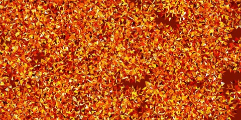 Light Orange vector layout with beautiful snowflakes.