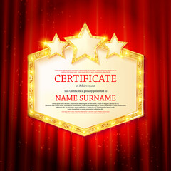 Elegant template of certificate