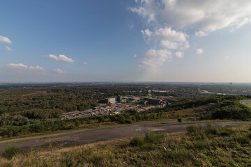 Old coal mine in the Ruhr area as an art object