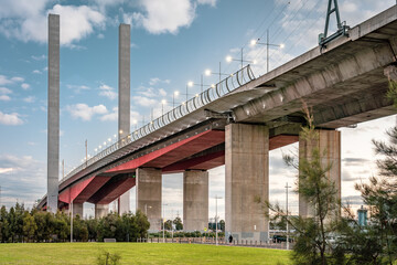 Bolte bridge in Docklands, Melbourne, Australia