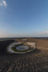 Old coal mine in the Ruhr area as an art object
