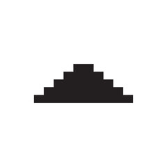 Stairs vector icon, simple sign for web site and mobile app.