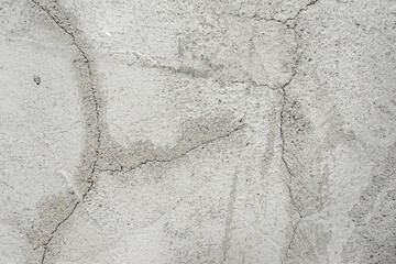 Texture of gray concrete wall for background. cracks on concrete wall