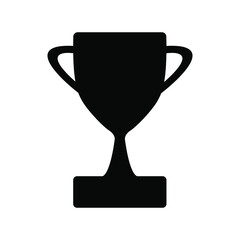 Trophy icon in trendy flat style isolated on white background. Trophy symbol for your web site design, logo, app, UI. Vector illustration, EPS10

