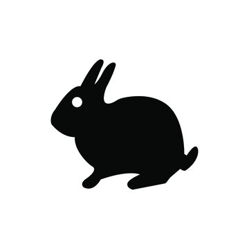 Rabbit icon in trendy flat style isolated on white background. Rabbit symbol for your web site design, logo, app, UI. Vector illustration, EPS10

