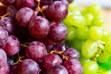 grapes, berries, fruits, macro photos, виноград, ягоды