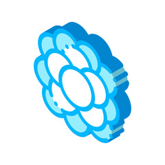 Chemical Microscope Bacterium vector isometric sign. color isolated symbol illustration