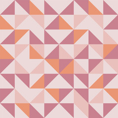 Vector colorful geometric seamless pattern - fashion polygonal texture. Contemporary abstract trendy repeatable background