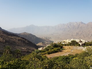 Fototapeta na wymiar view of the mountains in Oman