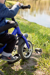 person riding a bike