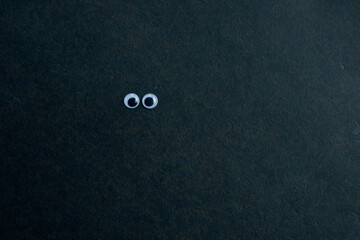 Eye look on a dark background