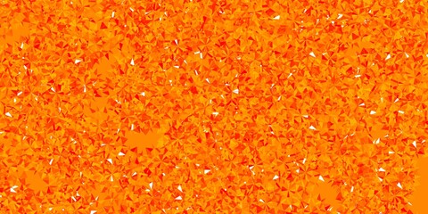 Light Orange vector backdrop with xmas snowflakes.