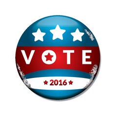 US election vote badge