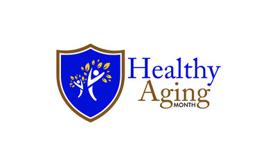 Vector illustration on the theme of Healthy Aging month observed each year during September.