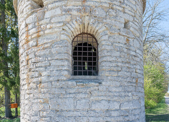old stone tower estonia europe