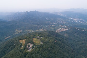 Naklejka premium Denfeng color Cable Way Shaolin temple In China