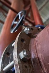 Heat conduit pipes and communications of tenological systems with valves and manometers