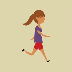 Girl running