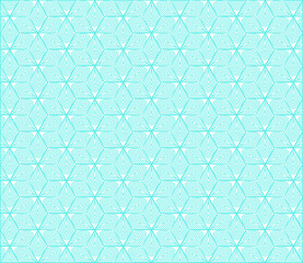 Teal repeat cube background with abstract seamless textured pattern