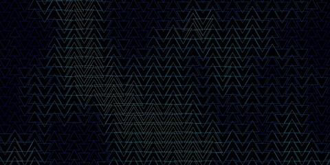 Dark BLUE vector background with polygonal style. Glitter abstract illustration with triangular shapes. Pattern for websites.