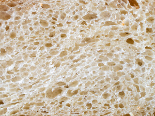 Crumb of a homemade bread