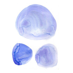 Watercolor background for textures. Abstract watercolor background. Ink stains on paper. The color of the sea, blue, turquoise, color of the sky