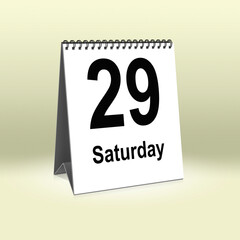 Obraz premium Saturday 29th