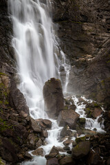 Stigfossen waterfalls by the road Trollstigen.
