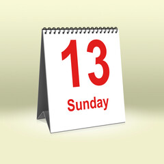 Sunday 13th
