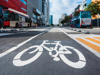Bicycle lane street crosswalk Traffic sign safety Europe city