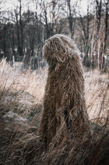 camouflage ghillie suit for snipers and intelligence agents.