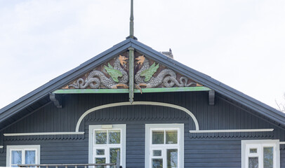 old wooden manor in estonia