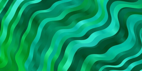 Light Green vector pattern with curves. Colorful illustration in abstract style with bent lines. Pattern for commercials, ads.