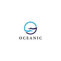 Oceanic logo vector icon design