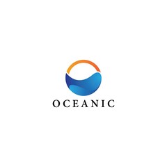 Oceanic logo vector icon design